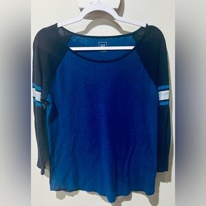 GAP Navy Blue Shirt 3/4 Sleeves